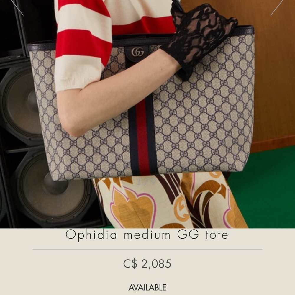 ❤️SOLD❤️ Gucci Ophidia GG medium tote & matching zip wallet - Picture 2 of 16